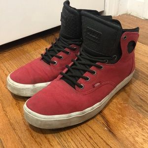 Vans Off The Wall Collection red High-tops